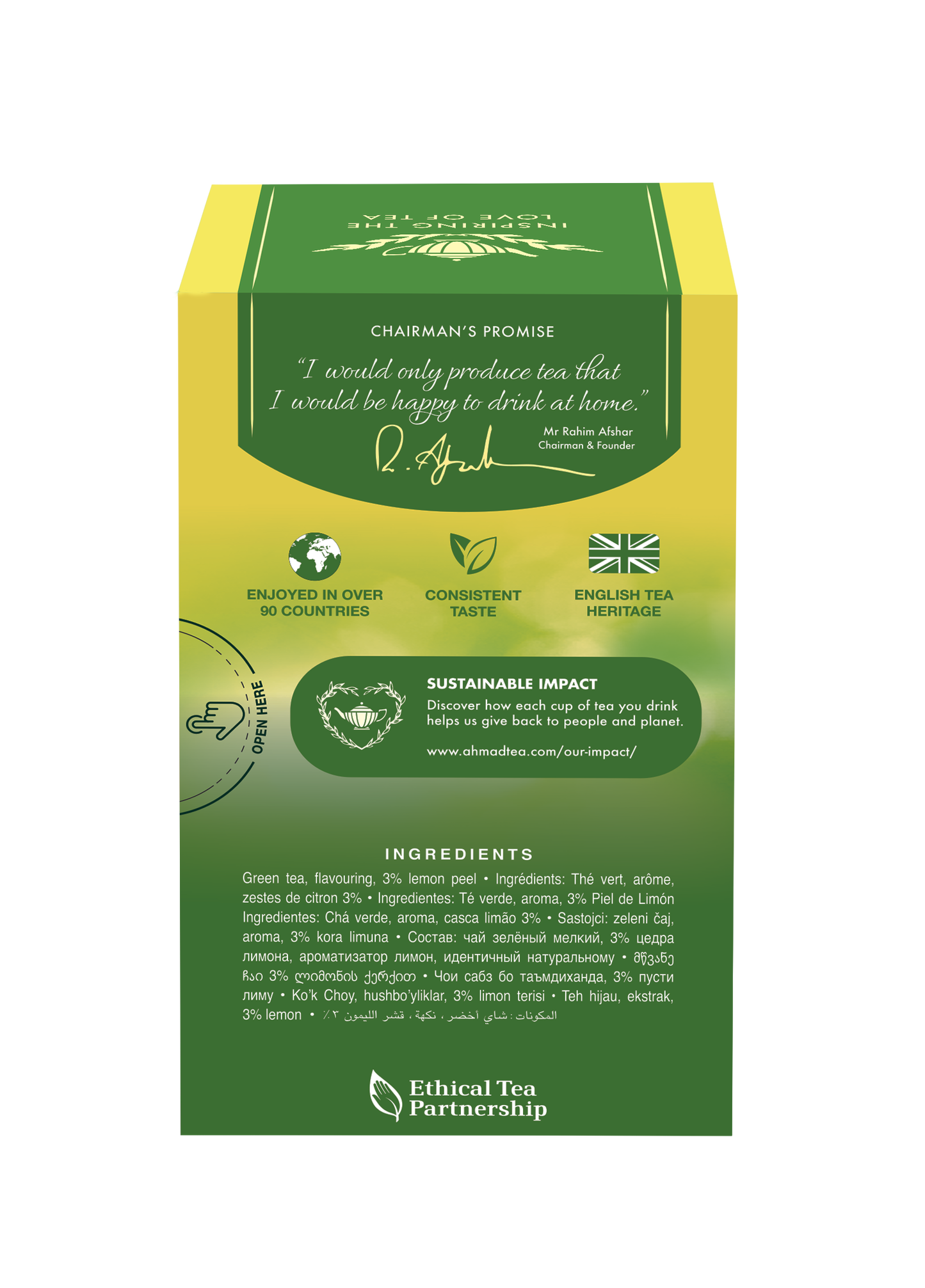Lemon Green Tea - 20 Foil