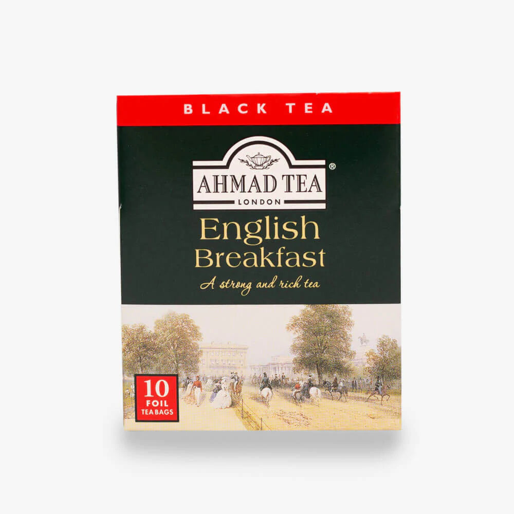Tea Chest Four Caddy with 4 Black & Green Teas - 40 Teabags