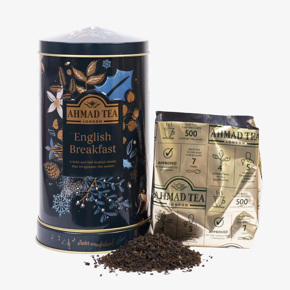 Twilight Christmas Musical Caddy with English Breakfast Tea – 80g Loose Leaf