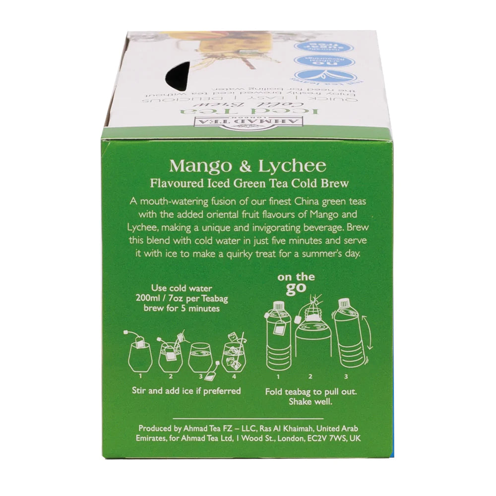 Mango & Lychee Cold Brew Iced Green Tea - 20 Foil