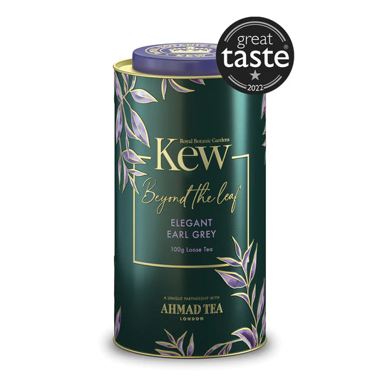 Elegant Earl Grey Tea - 100g Loose Leaf Caddy from Kew Gardens Beyond the Leaf Collection