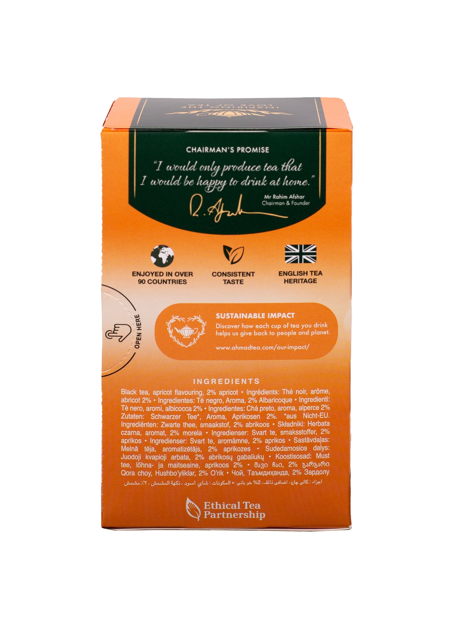 Apricot Sunrise Fruit Black Tea - 20 Foil