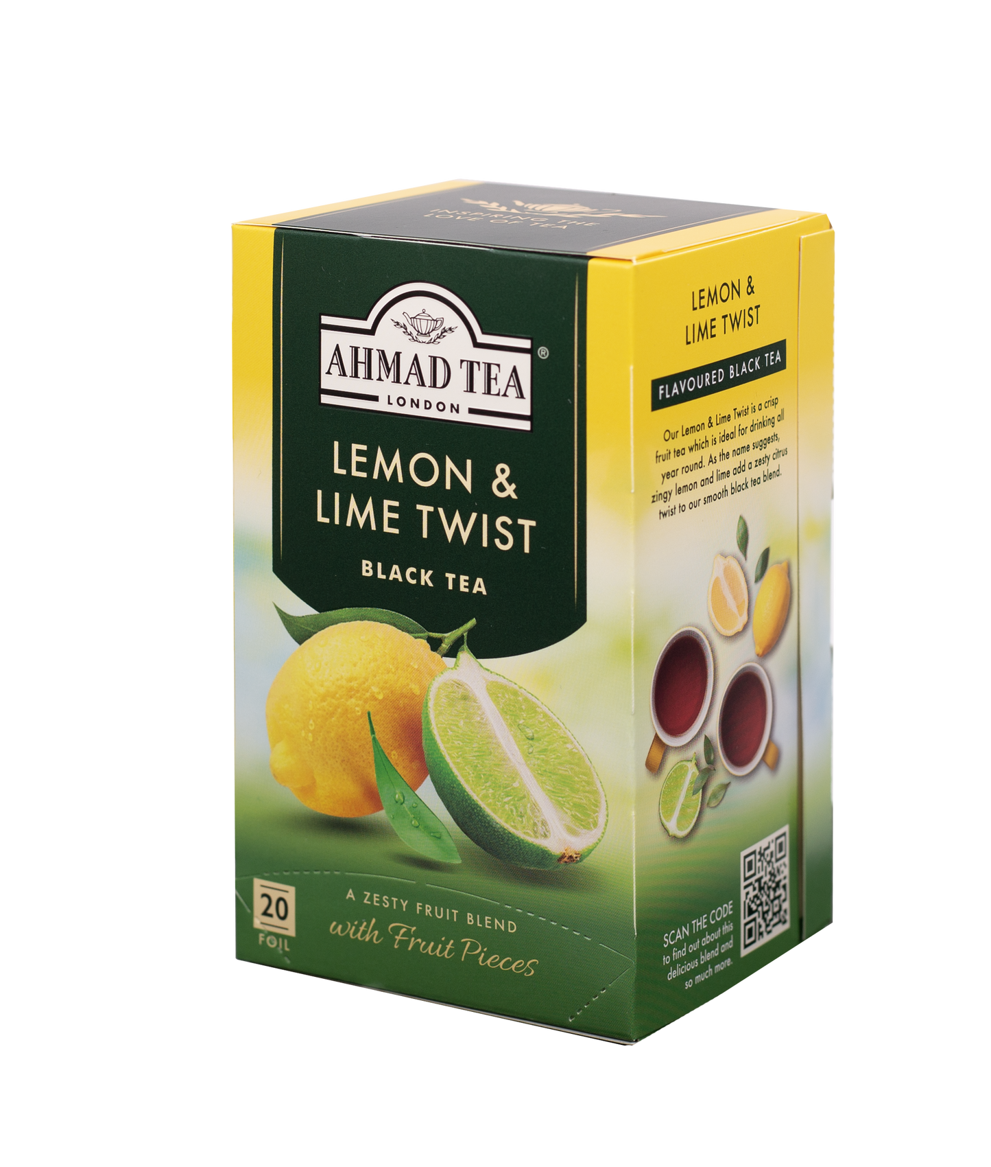 Lemon & Lime Twist Fruit Black Tea - 20 Foil