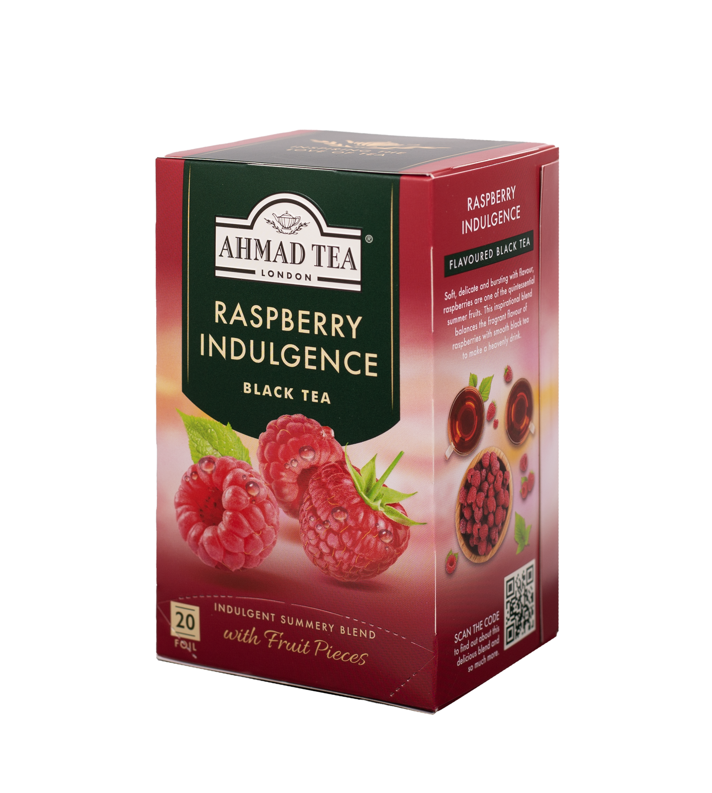 Raspberry Indulgence Fruit Black Tea - 20 Foil
