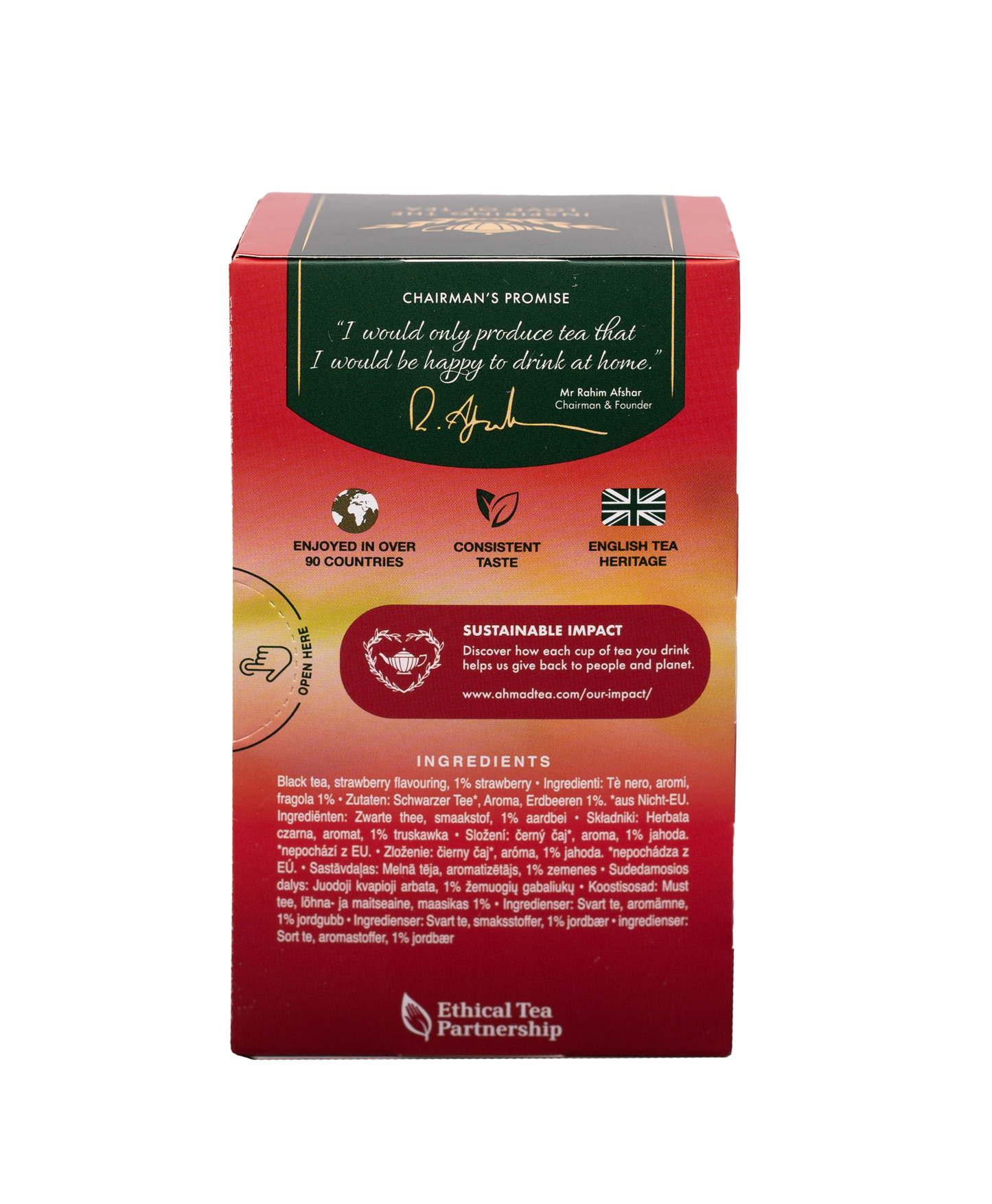 Strawberry Sensation Fruit Black Tea - 20 Foil