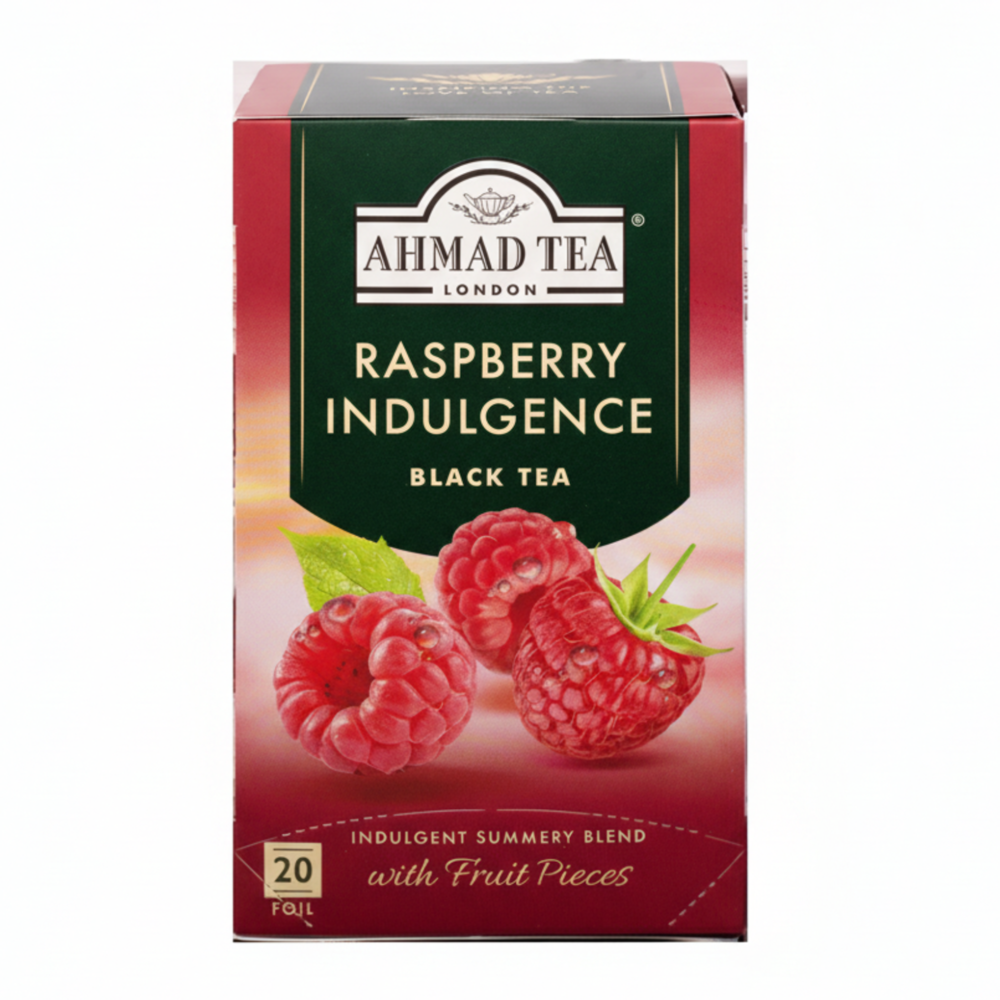 Raspberry Indulgence Fruit Black Tea - 20 Foil – AHMAD TEA