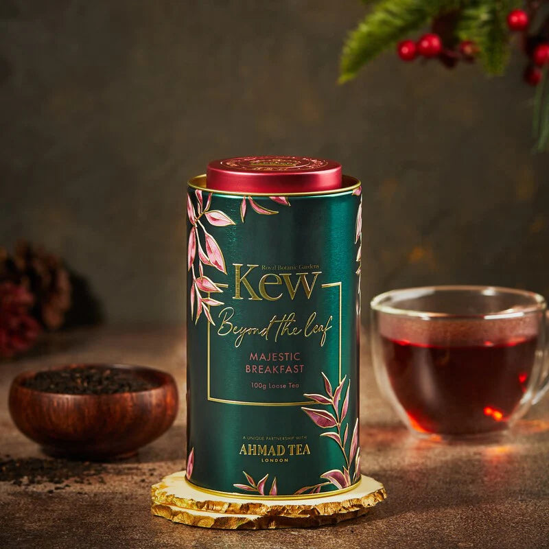 Majestic Breakfast Tea - 100g Loose Leaf Caddy from Kew Gardens Beyond the Leaf Collection