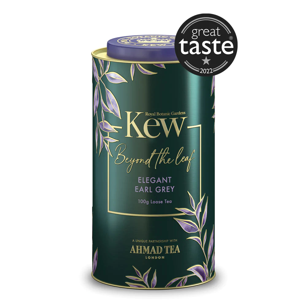 Elegant Earl Grey Tea - 100g Loose Leaf Caddy from Kew Gardens Beyond the Leaf Collection