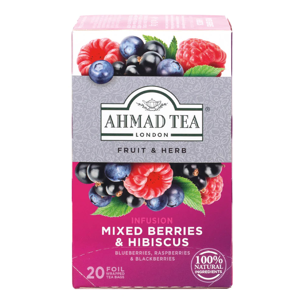 Mixed Berries & Hibiscus Infusion - 20 Foil – AHMAD TEA